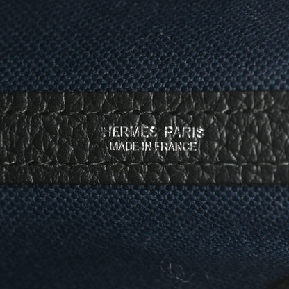 Hermes Toile Negonda Garden Party Tote 36 MM Bleu Marine Black 6 of 11
