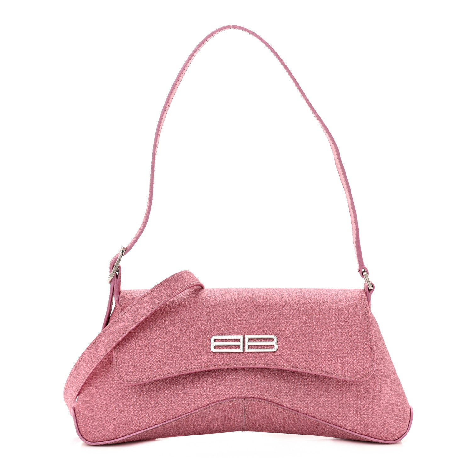 Balenciaga Sparkling Fabric Small XX Flap Stretch Bag Sweet Pink 1 of 11
