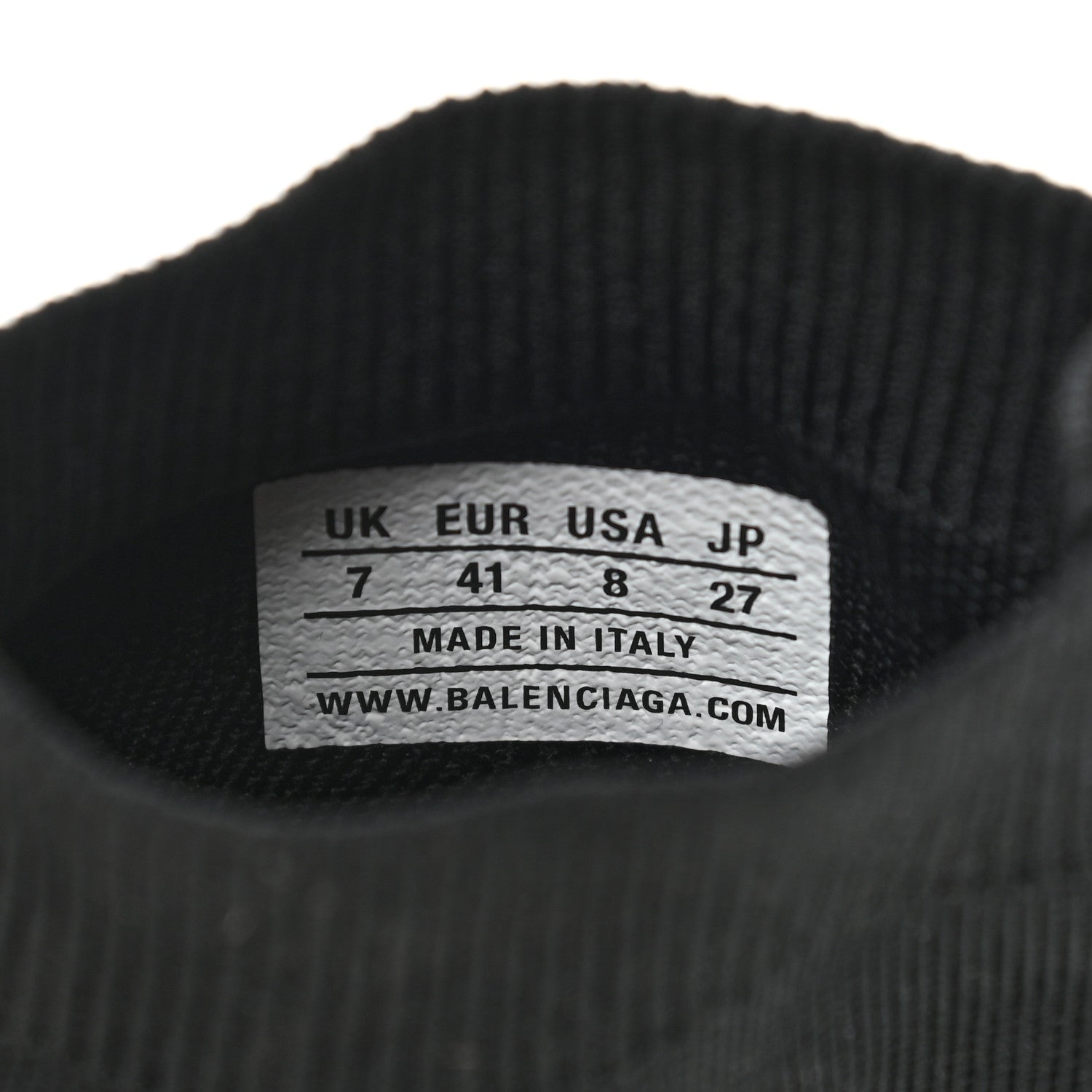 Balenciaga Neoprene Knit Mens Speed Clear Sole Sneakers 41 Black Yellow Fluo 8 of 8