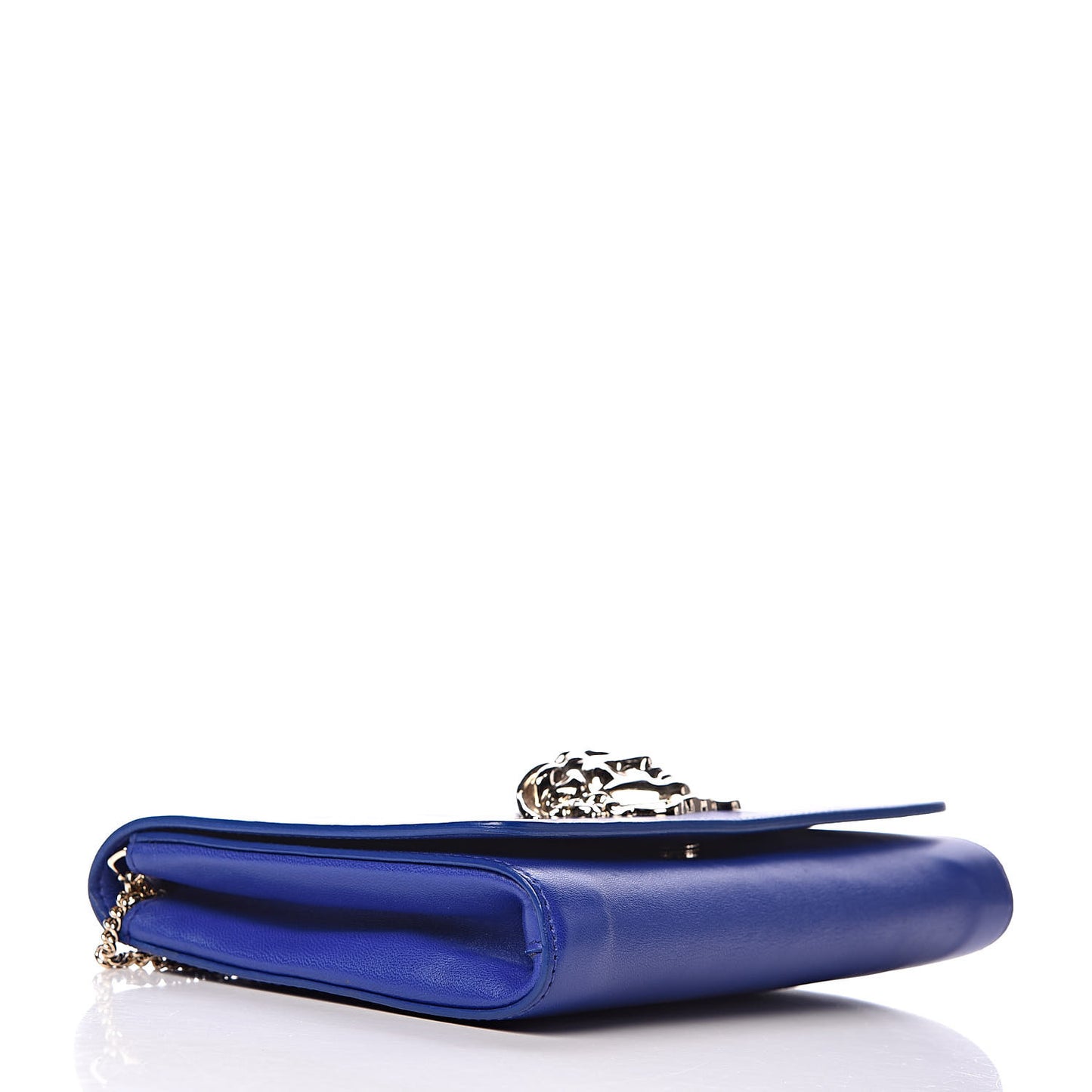 Lambskin Palazzo Chain Evening Bag Blue