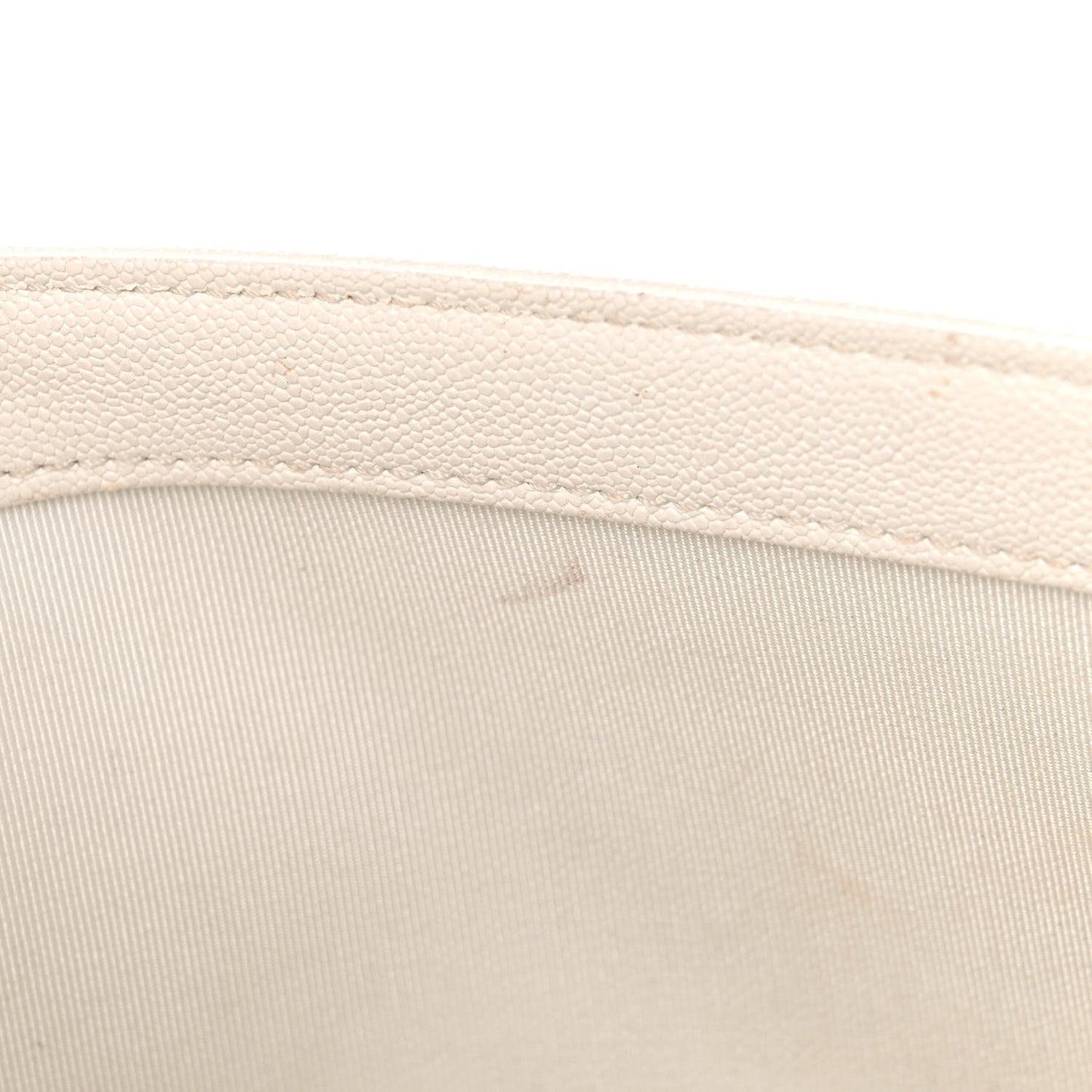 Calfskin Chevron Quilted Medium Boy Flap White