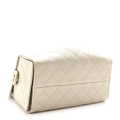 Chanel Caviar Quilted Small Chanel 25 Handbag Light Grey 4 of 10