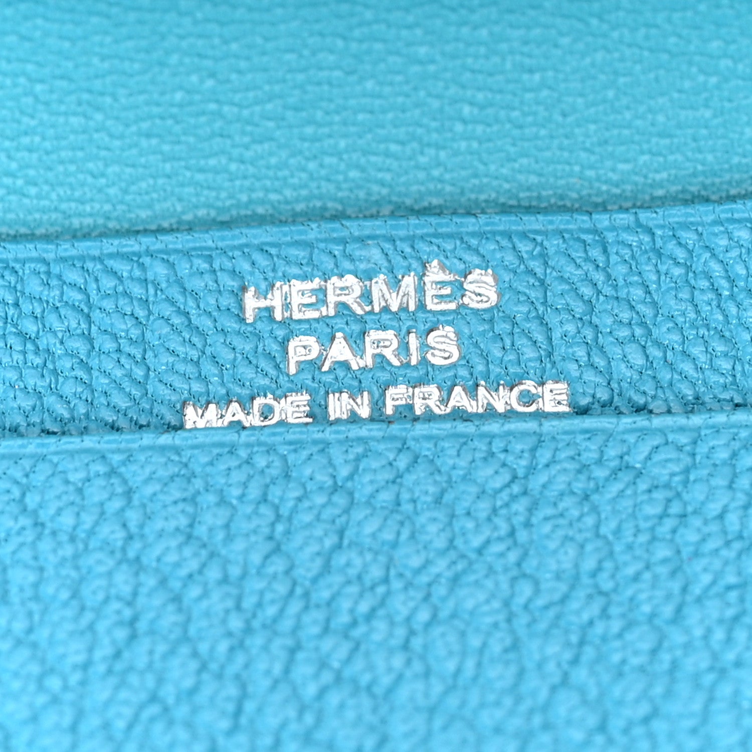 Hermes Chevre Mysore Mini Bearn Wallet Bleu Azteque 7 of 9