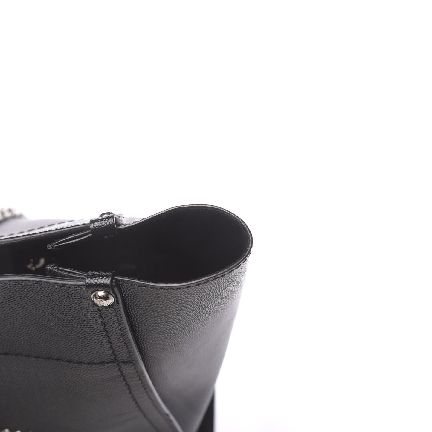 Caviar Small Studded Deauville Tote Black