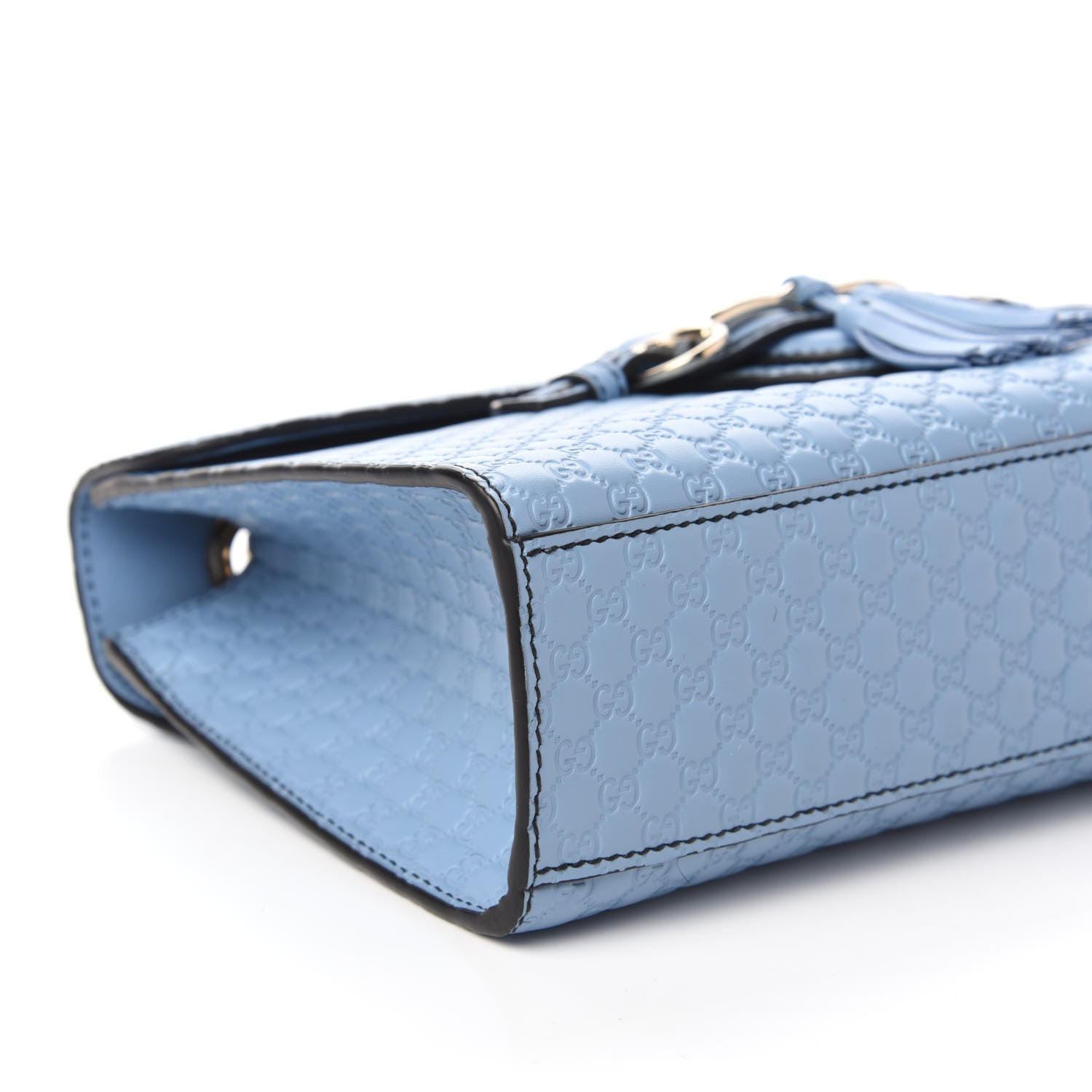 Gucci Microguccissima Medium Emily Chain Shoulder Bag Mineral Blue 6 of 10