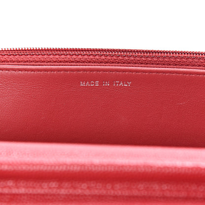 Chanel Caviar Quilted Wallet On Chain WOC Red 6 of 11