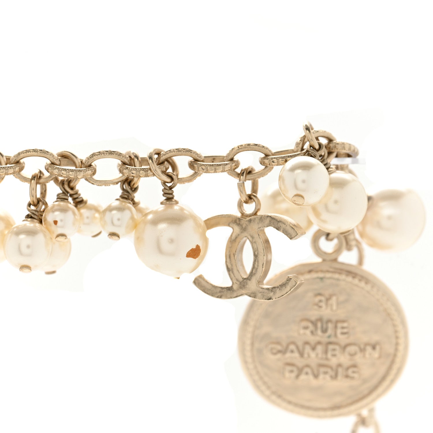 Chanel CC Medallion 100 Anniversary Chain Necklace Gold 7 of 7