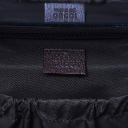 Gucci GG Supreme Monogram Textured Calfskin Web Small Ophidia Vanity Cosmetic Case Beige Ebony New Acero 8 of 14