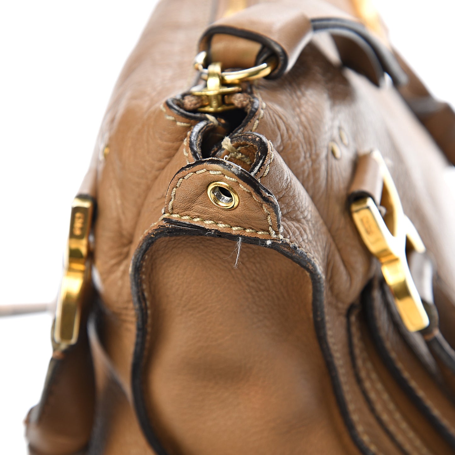 Calfskin Small Marcie Satchel Nut