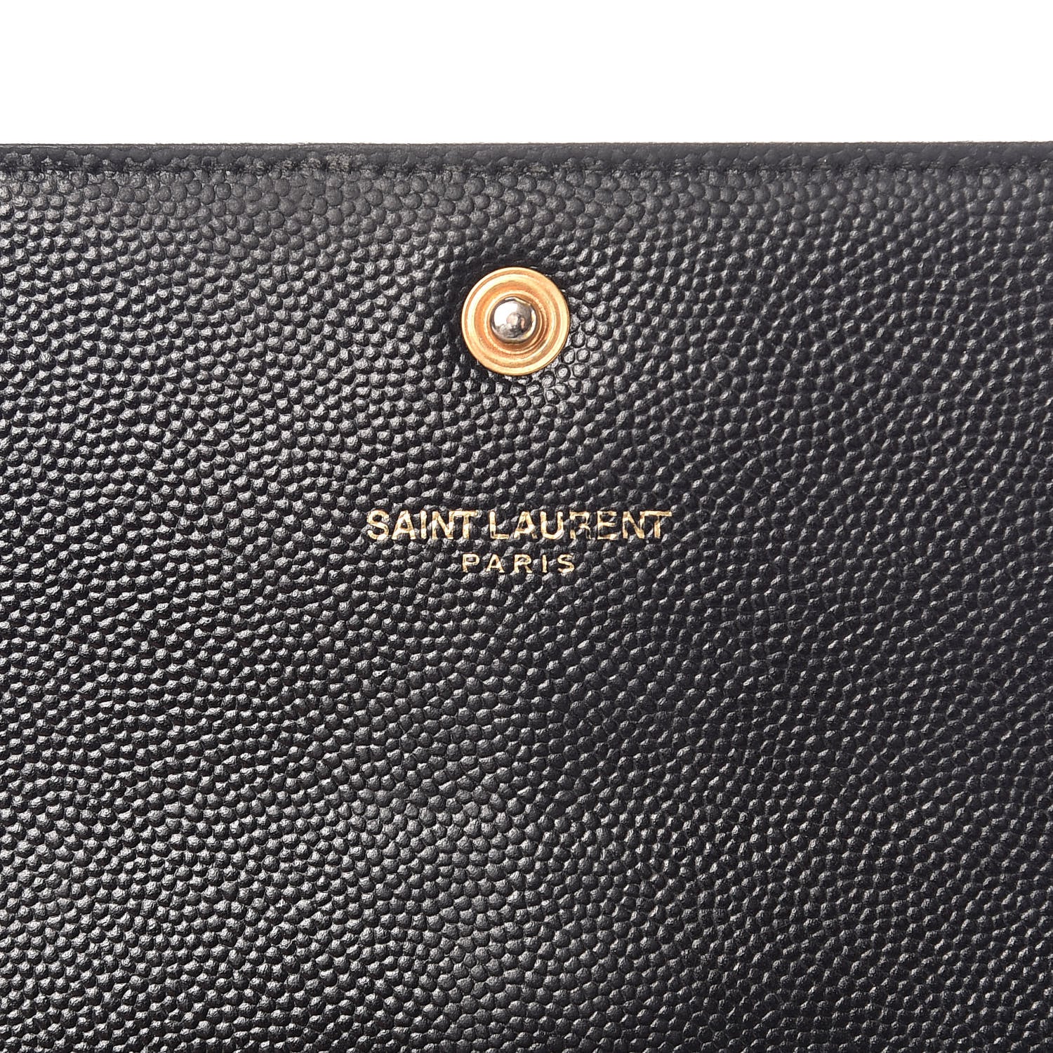 Saint Laurent Grain De Poudre Classic Monogram Cassandre Wallet Black 6 of 10