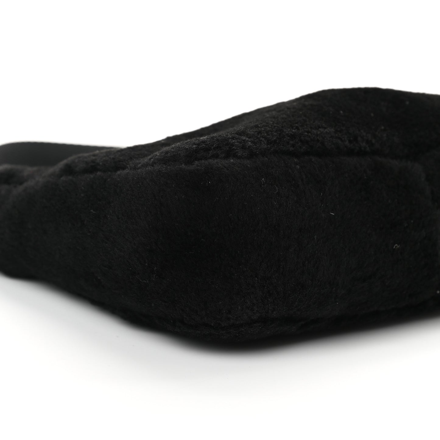 Shearling Mini Re-Edition 2000 Bag Black