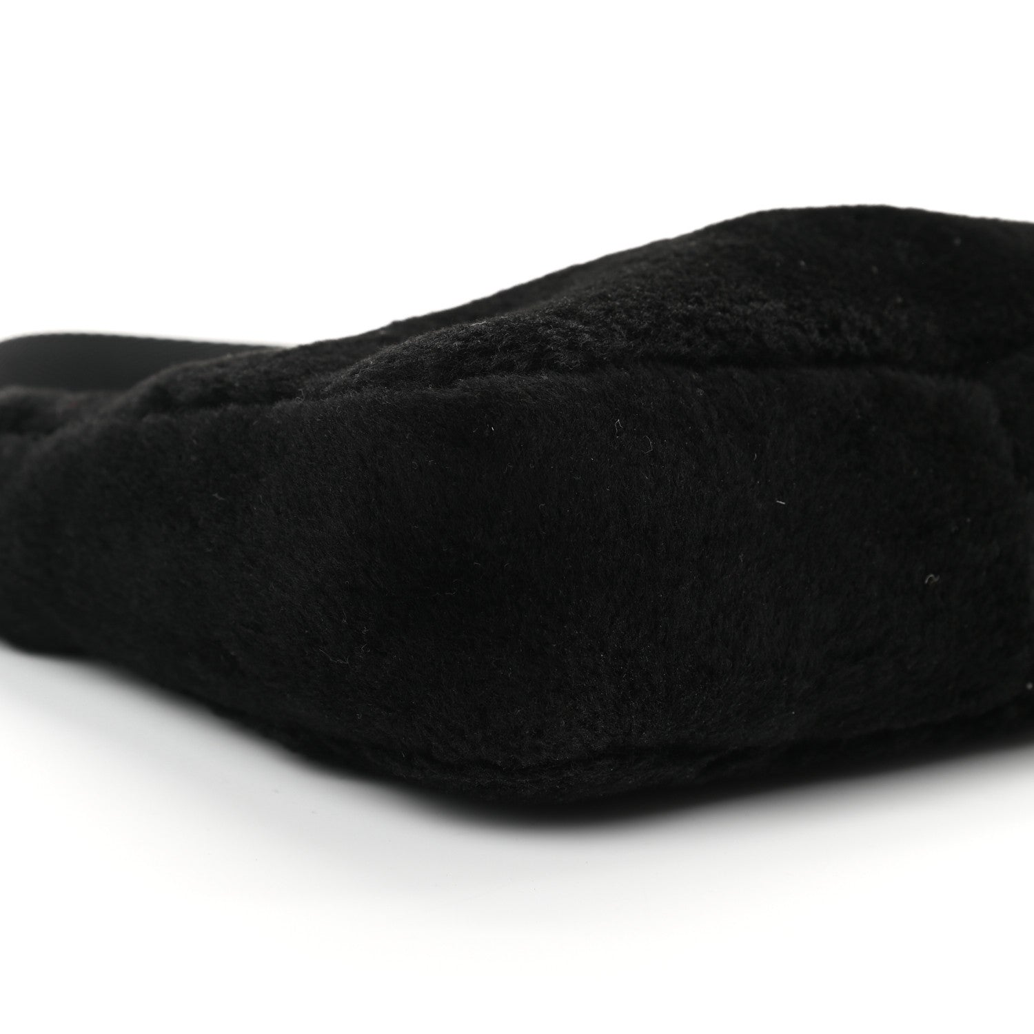 Prada Shearling Mini Re-Edition 2000 Bag Black 8 of 10