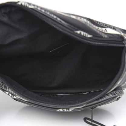 Balenciaga Smooth Calfskin Losange Monogram Explorer Belt Bag Black Grey 5 of 9