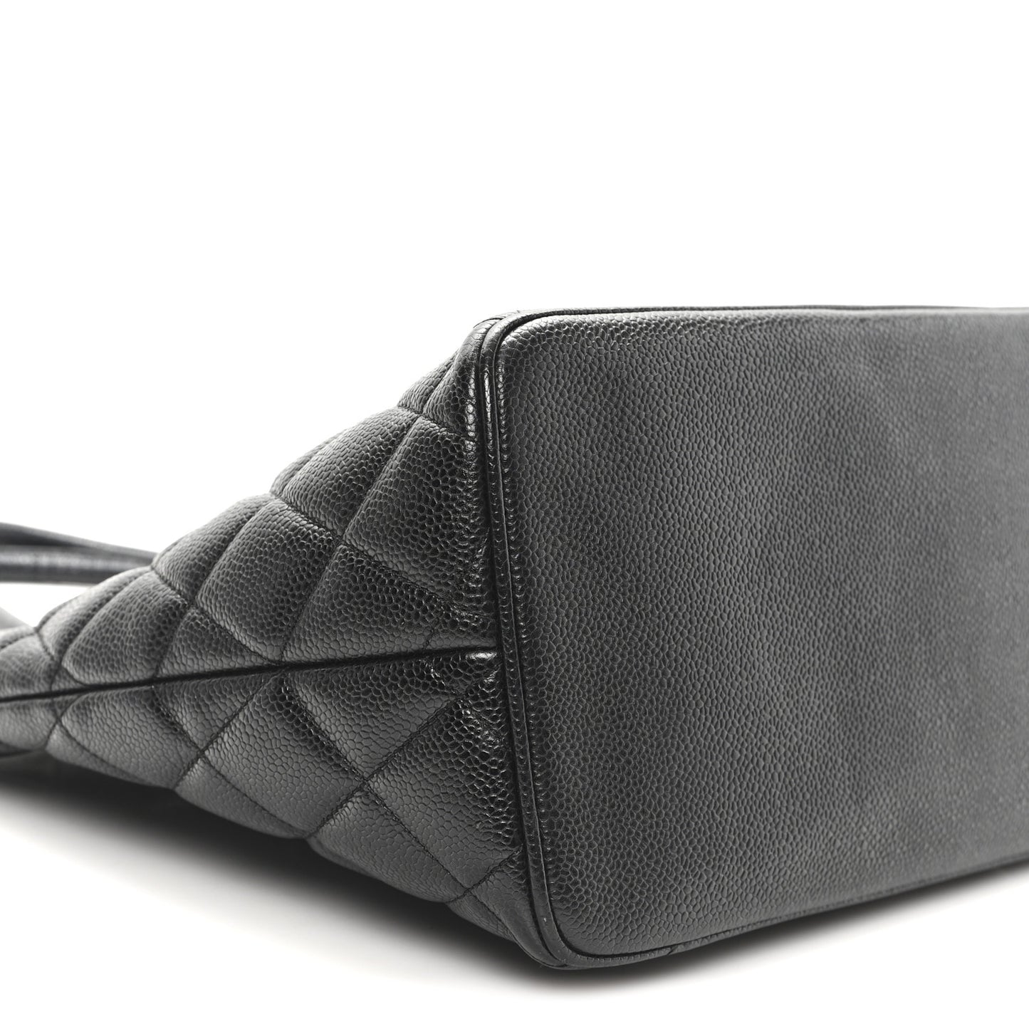 Caviar Quilted Medallion Tote Black