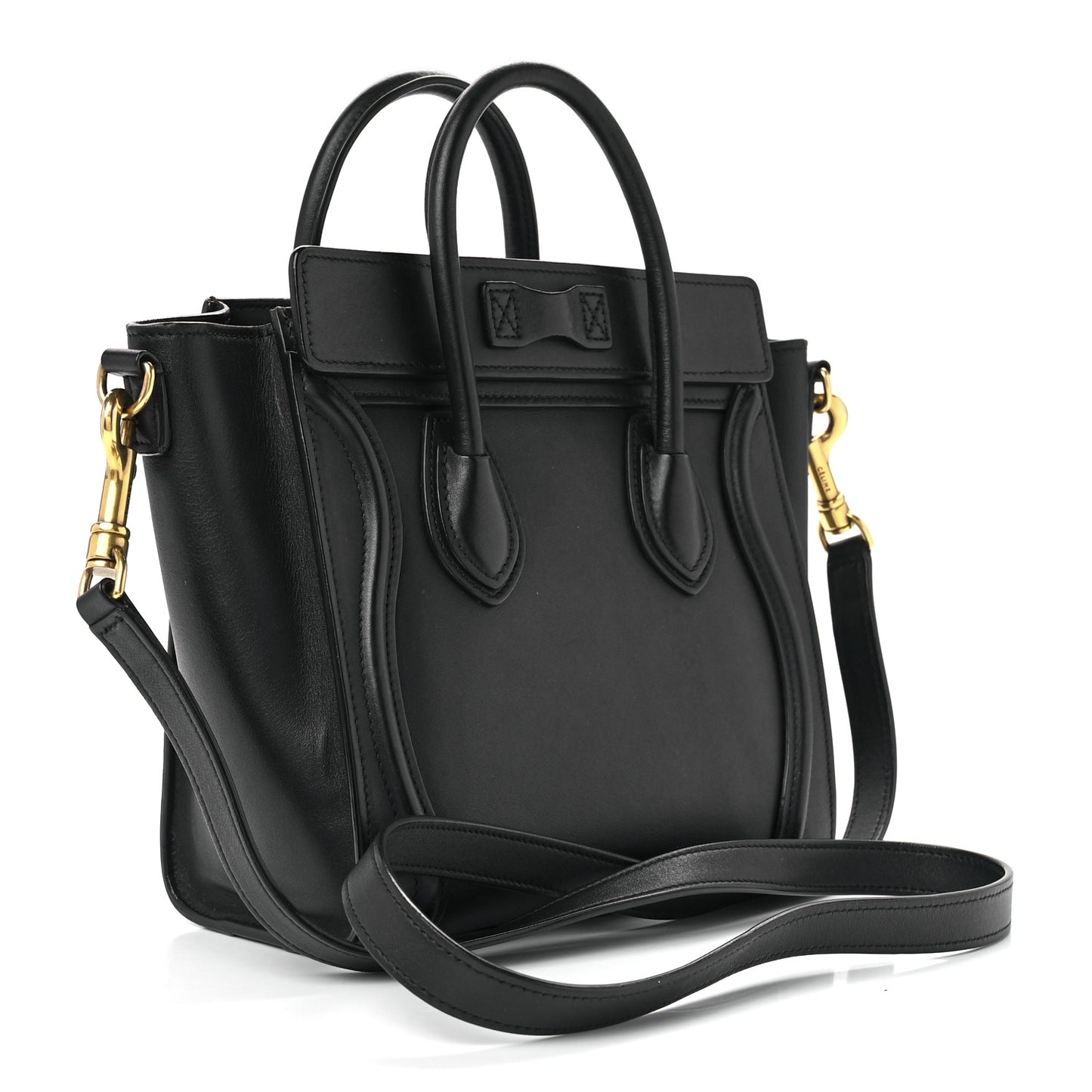 Smooth Calfskin Nano Luggage Black