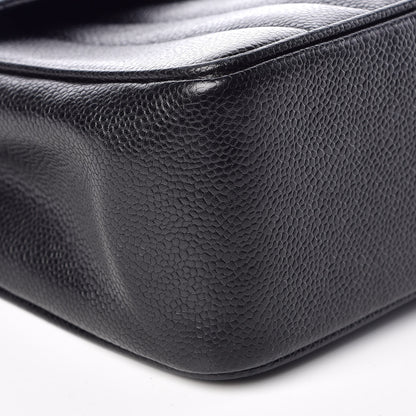 Chanel Caviar Vertical Quilted Jumbo Single Flap Black 9 of 14