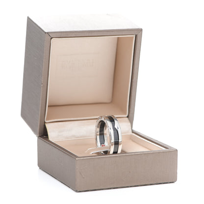 Bulgari Sterling Silver Ceramic Save The Children One-Band Ring 62 10 5 of 5