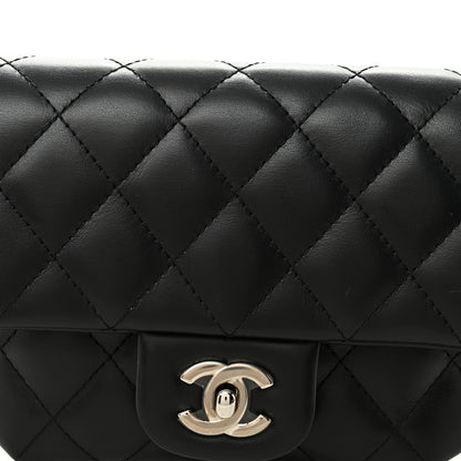 Chanel Calfskin Quilted CC Uniform Flap Belt Bag Black 8 of 11
