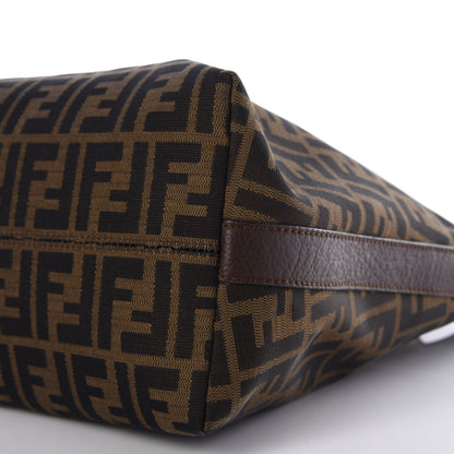 Fendi Zucca Vitello Artic Small Hobo Tobacco Castagna 9 of 10