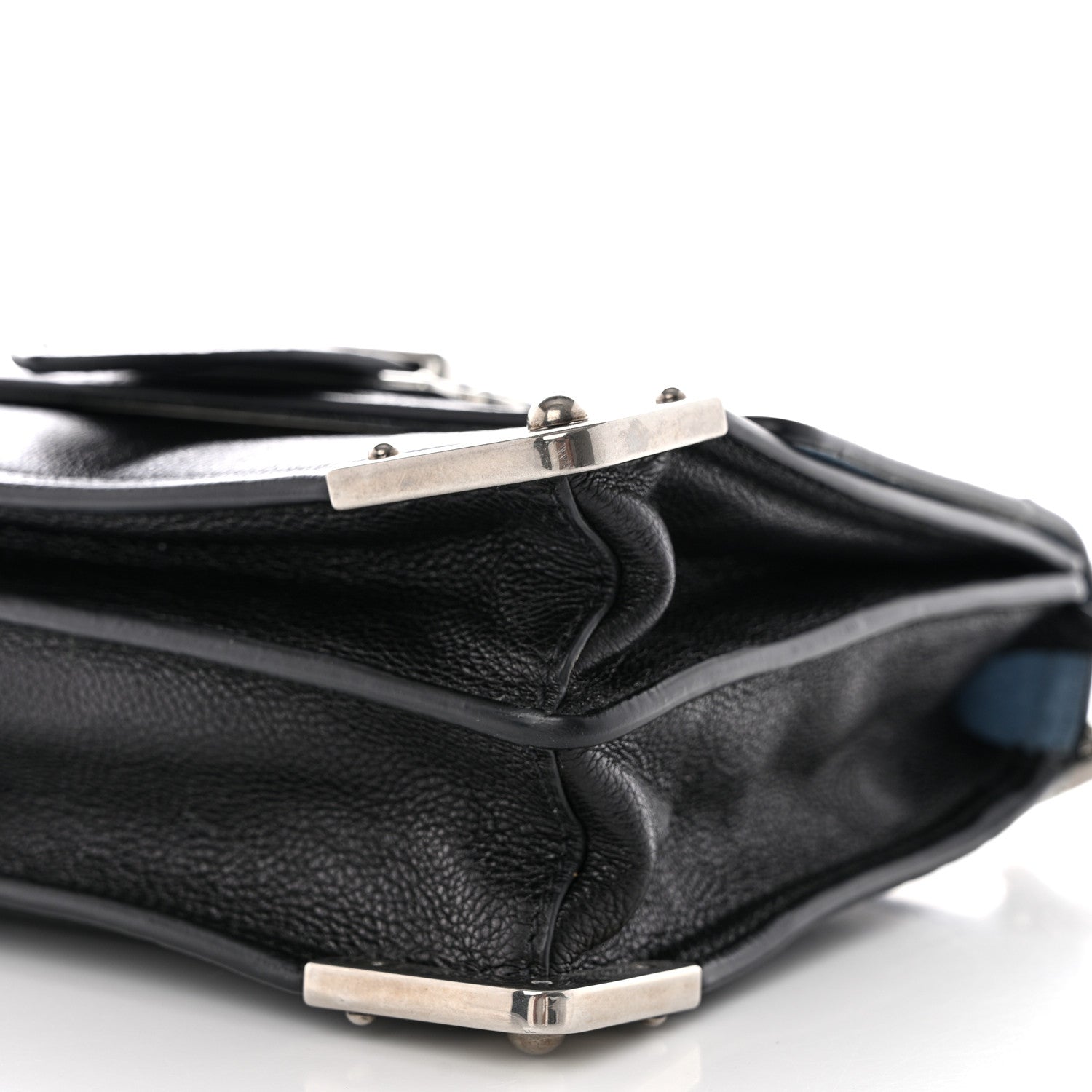 Prada Glace Calf Large Soft Cahier Bag Black Astrale 12 of 13