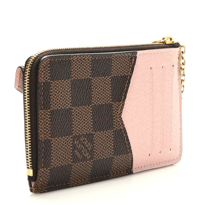 Louis Vuitton Damier Ebene Recto Verso Card Holder Rose Ballerine 3 of 8