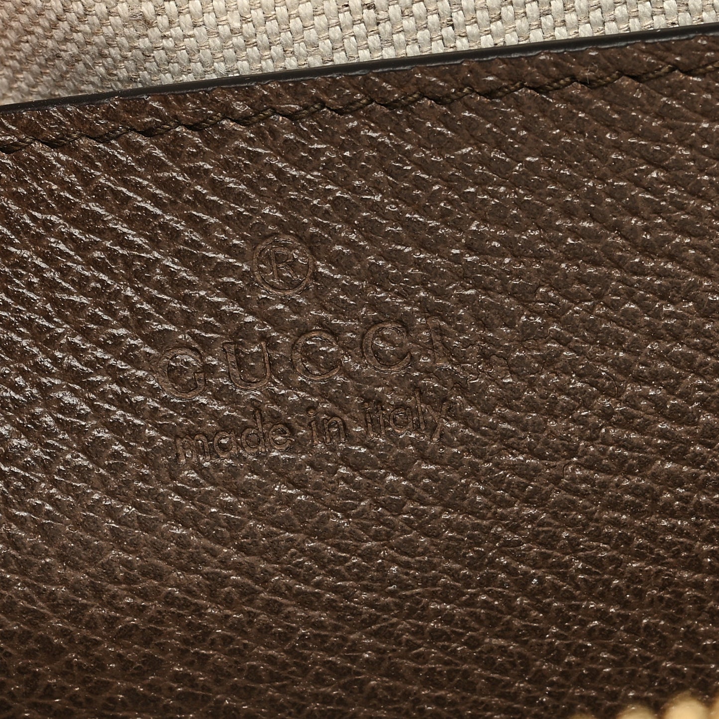 Monogram Jumbo GG Textured Dollar Calfskin Web Small Ophidia Dome Shoulder Bag Camel Ebony New Acero