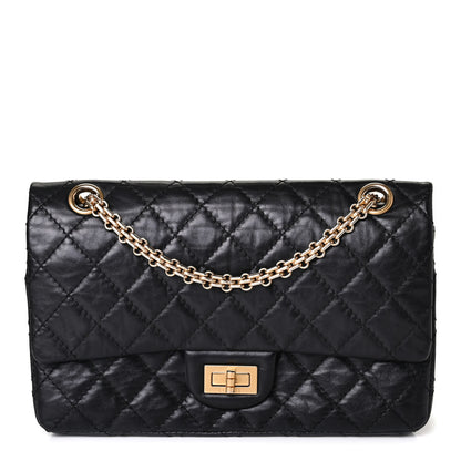Chanel Aged Calfskin Quilted 2.55 Reissue 225 Flap Black 1 of 4