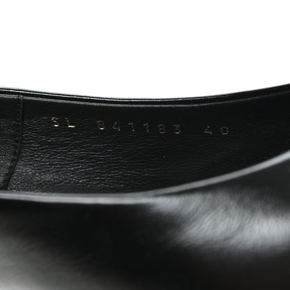 Saint Laurent Lambskin Anne-Marie 75 Slingback Pumps 40  40 Black 9 of 9