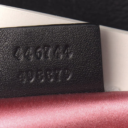 Gucci Velvet Matelasse Mini GG Marmont Shoulder Bag Black 7 of 10