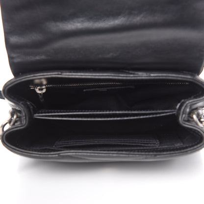 Saint Laurent Calfskin Y Quilted Monogram Toy Loulou Crossbody Bag Black 5 of 9