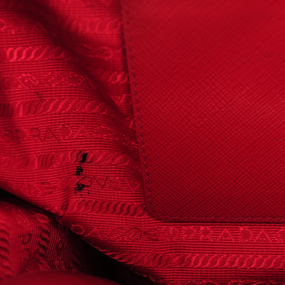 Prada Saffiano Large Galleria Double Zip Tote Fuoco 12 of 12