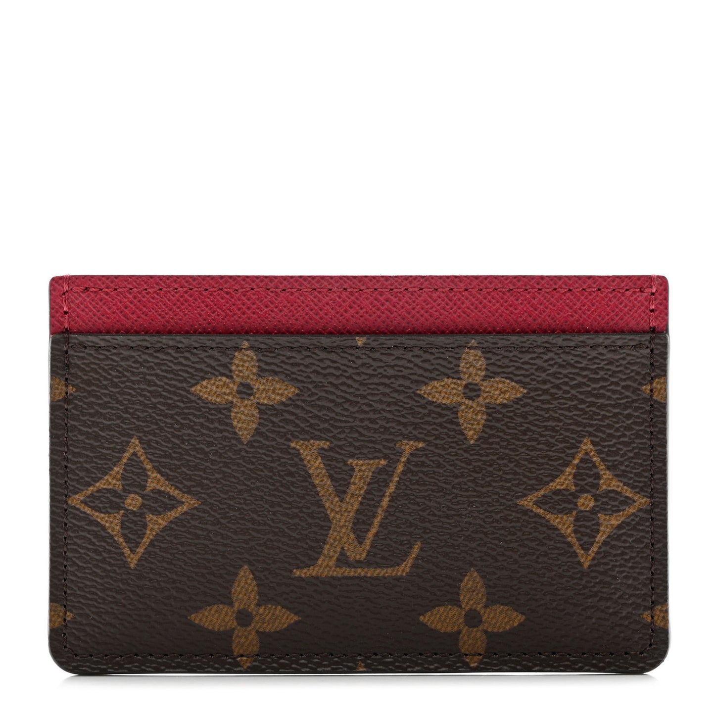 Monogram Card Holder Fuchsia