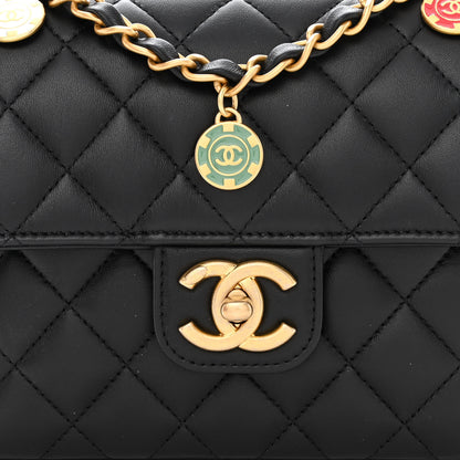 Chanel Lambskin Quilted Casino Chips Mini Flap Black 8 of 11