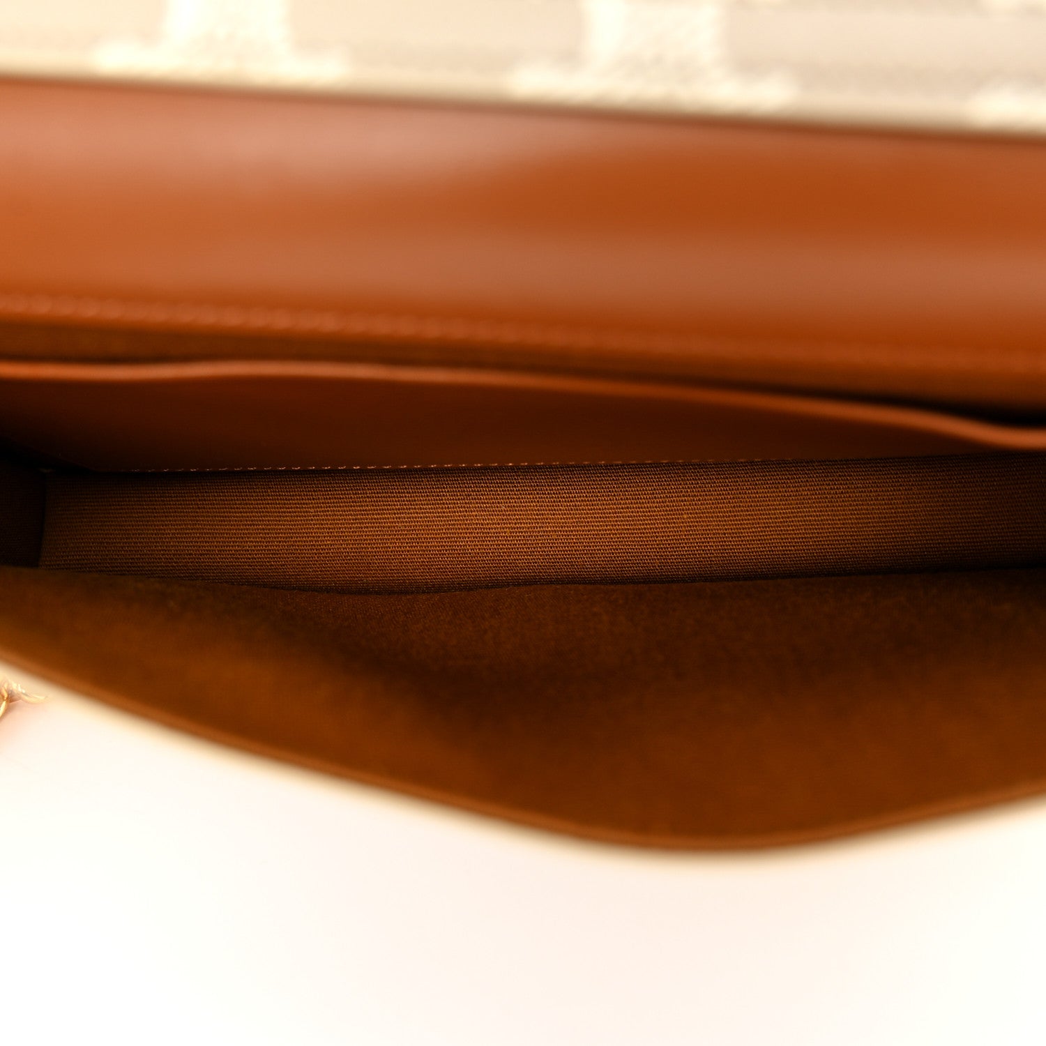 Celine Canvas Calfskin Triomphe Multipochette Grege 5 of 11
