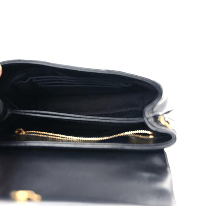 Saint Laurent Calfskin Y Quilted Monogram Toy Loulou Crossbody Bag Black 7 of 10