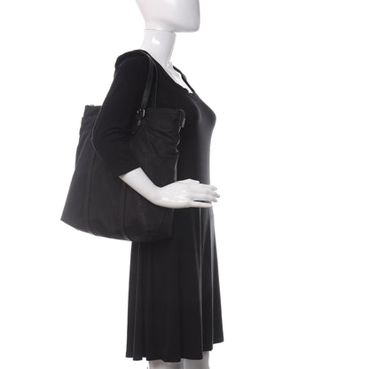 Gucci Nylon Monogram Medium Vertical Tote Black 2 of 12