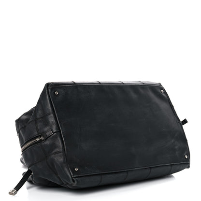 Chanel Caviar Square Stitched Tote Black 3 of 23