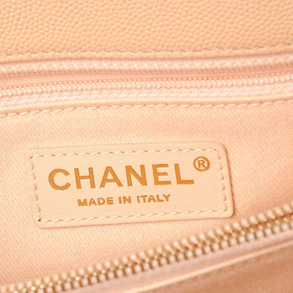 Chanel Caviar Quilted Medium Coco Handle Flap Light Beige 7 of 9