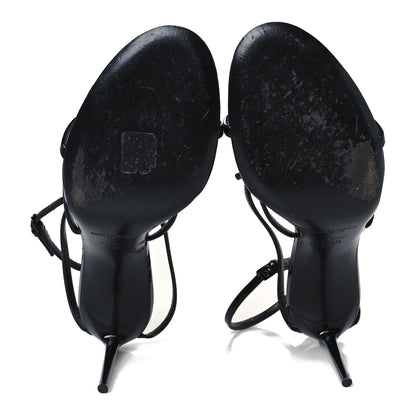 Saint Laurent Patent Cassandra 95 Sandals 41.5 Black 6 of 10