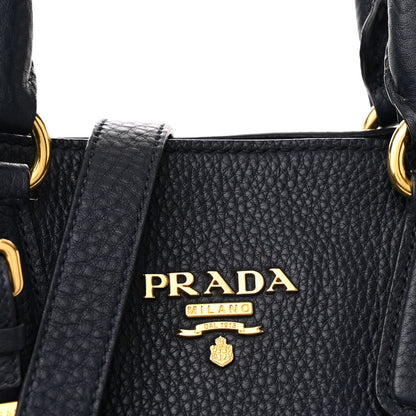 Prada Vitello Daino Side Zip Tote Bleu 9 of 13