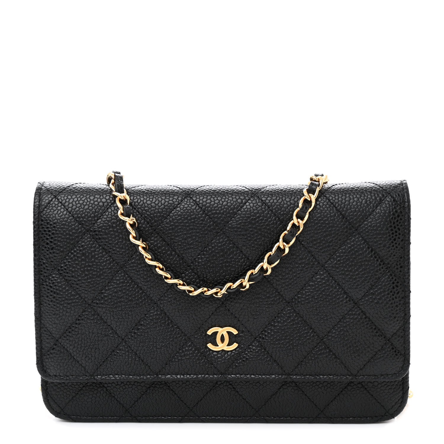 Chanel Caviar Quilted Wallet on Chain WOC Black 1 of 11