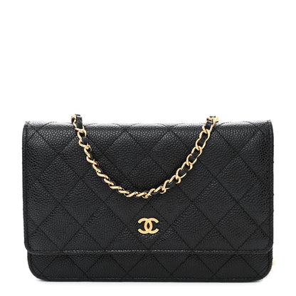 Chanel Caviar Quilted Wallet on Chain WOC Black 1 of 11