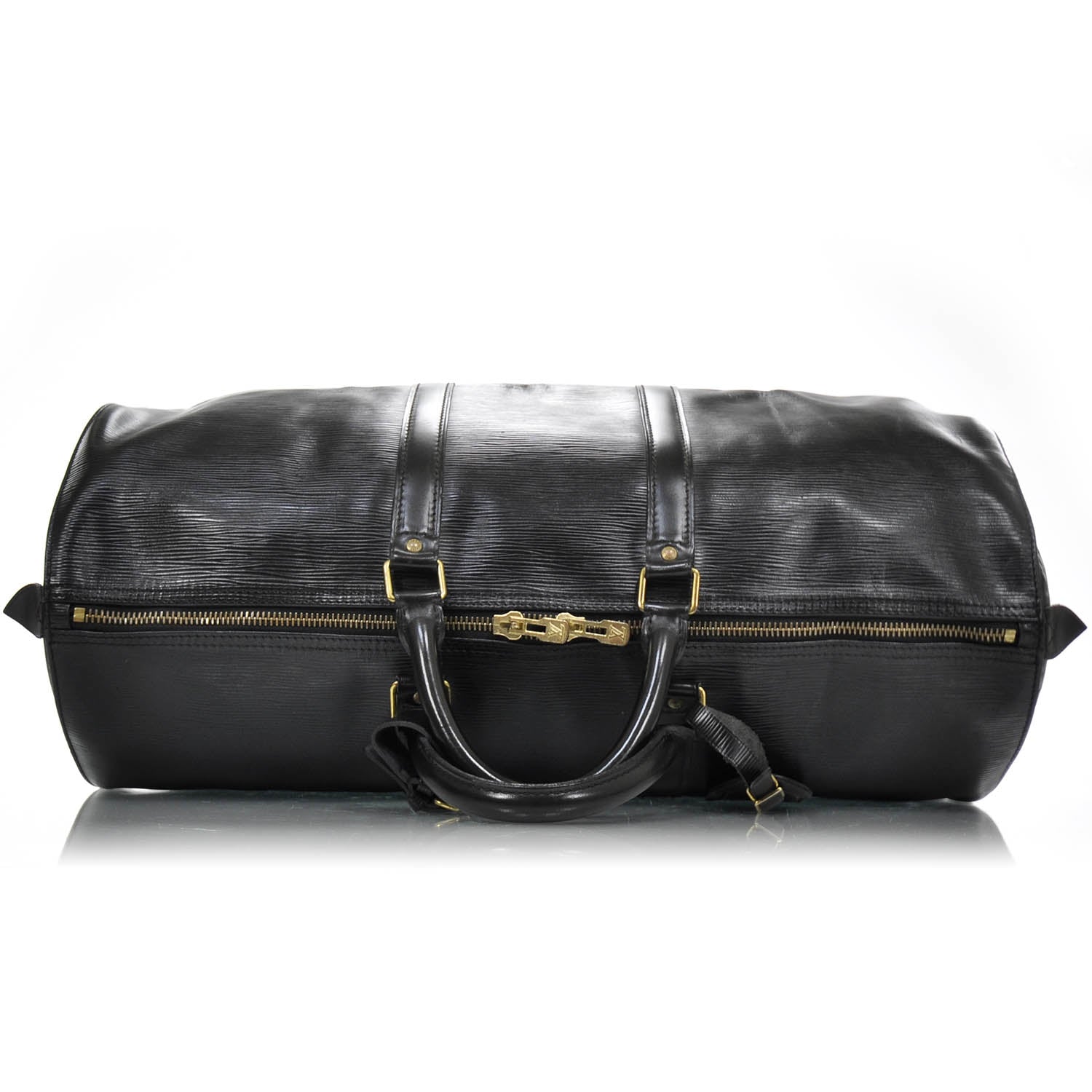Louis Vuitton Epi Keepall 50 Black 6 of 9