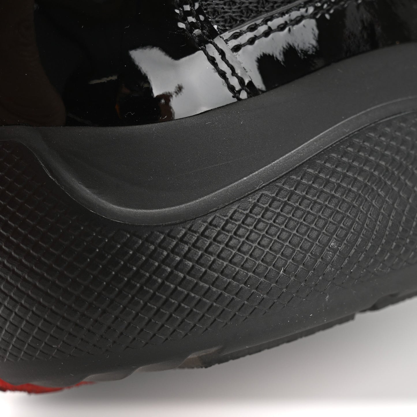 Patent America's Cup Patchwork Sneakers 36 Black