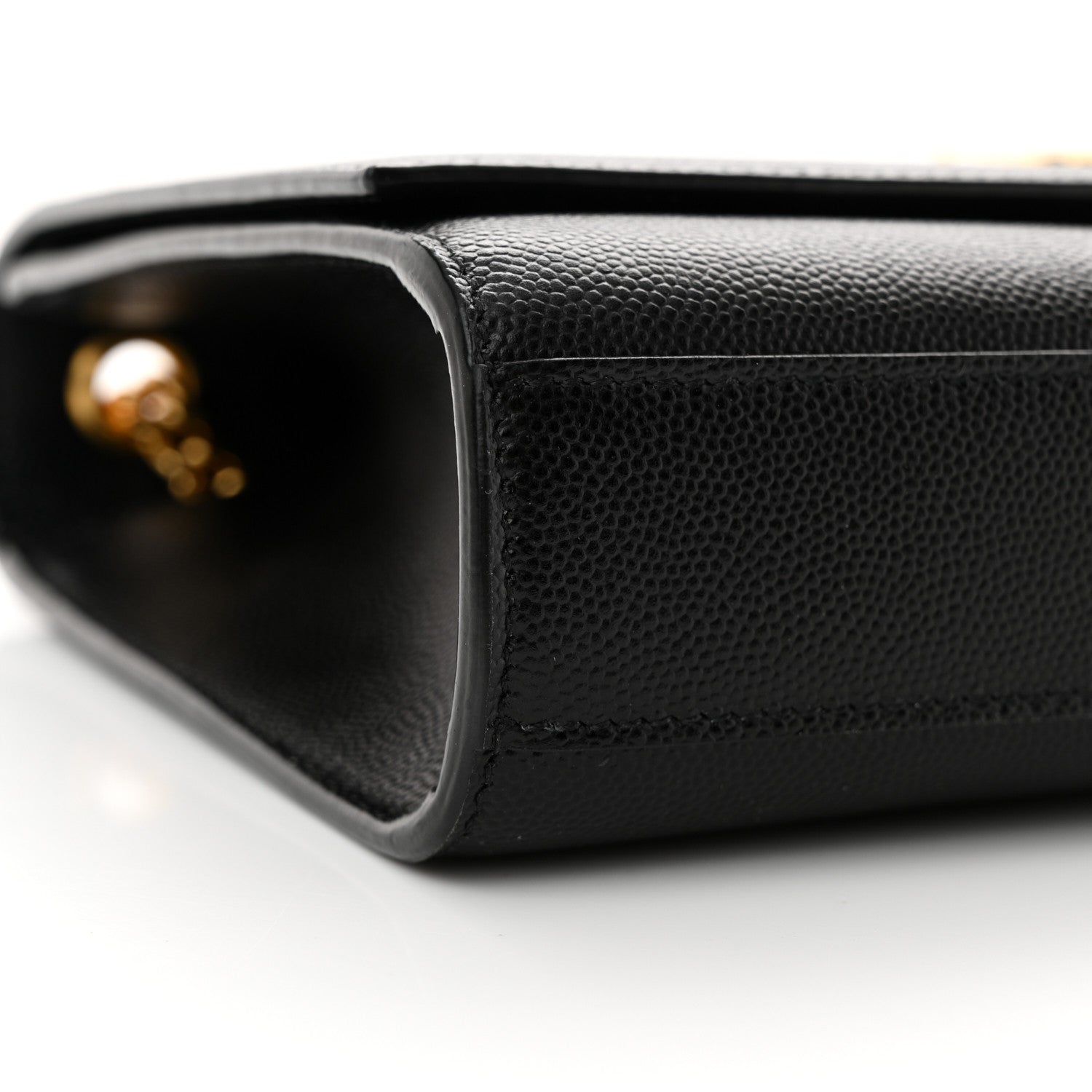 Saint Laurent Grain De Poudre Medium Classic Monogram Kate Satchel Black 9 of 10