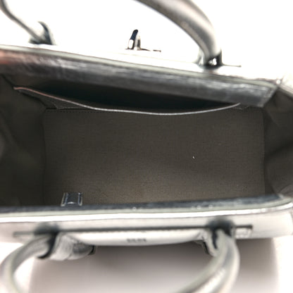 Givenchy Metallic Lambskin Mini Lock Antigona Shoulder Bag Silver Grey 5 of 12