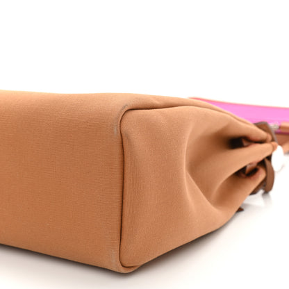Hermes Toile Officier Vache Hunter Verso Herbag Zip PM 31 Dune Magnolia Fauve 8 of 10