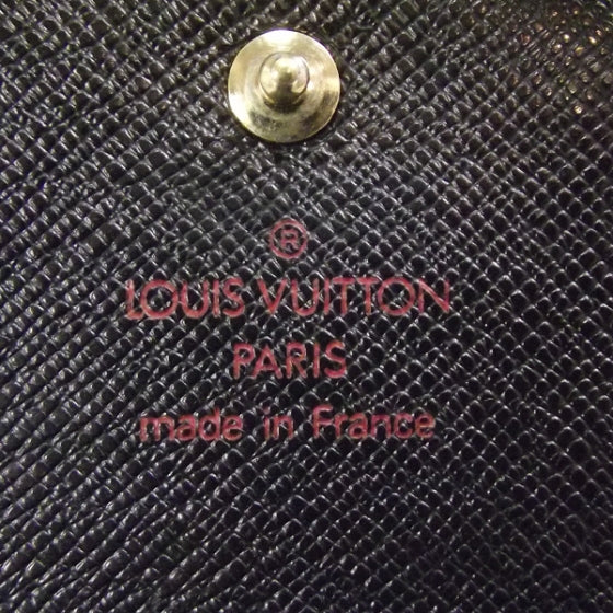 Louis Vuitton Epi Porte Tresor Etui Papiers Wallet Black 7 of 9