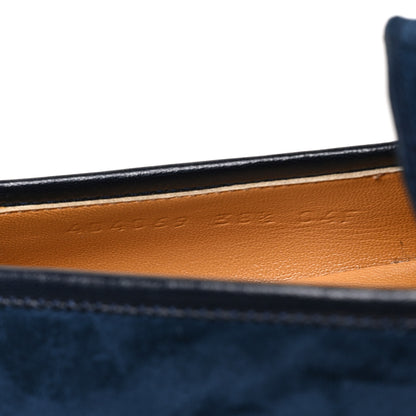 Gucci Suede Horsebit Womens Jordaan Loafers 38.5 Blue 8 of 8
