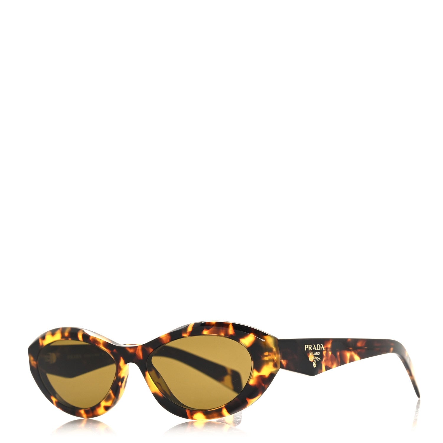 Prada Acetate Oval Sunglasses SPR 26Z Tortoise 1 of 7